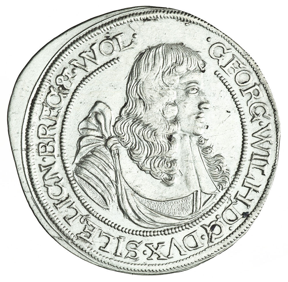 Moneta Jerzego Wilhelma, ostatniego męskiego potomka dynastii Piastów