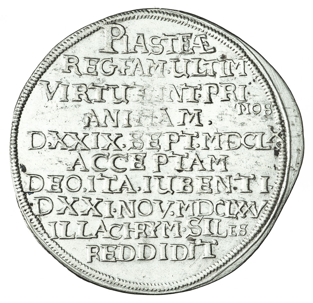 Moneta Jerzego Wilhelma, ostatniego męskiego potomka dynastii Piastów