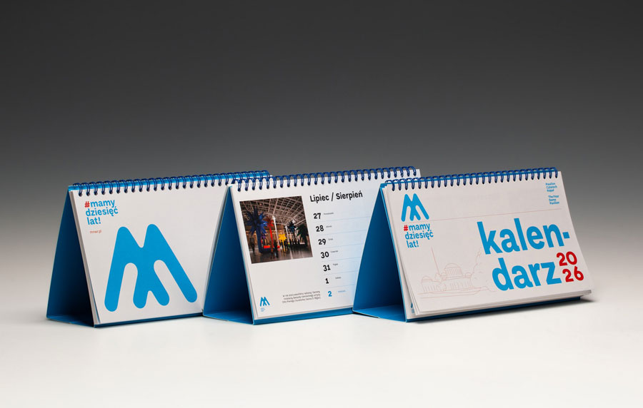 Kalendarz jubileuszowy na 10-lecie Pawilonu Czterech Kopuł