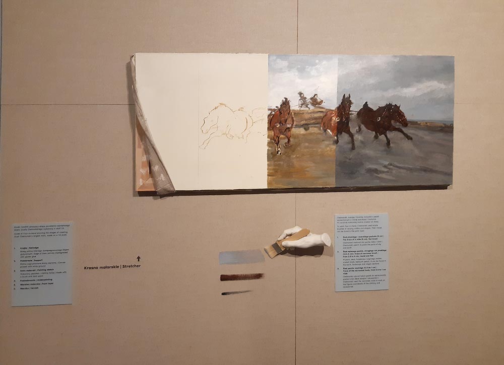 Stowarzyszenie Przyjaciół Muzeum na wycieczce w Krakowie – zwiedzanie Sukiennic – wystawa o konserwacji obrazu Józefa Chełmońskiego „Czwórka”