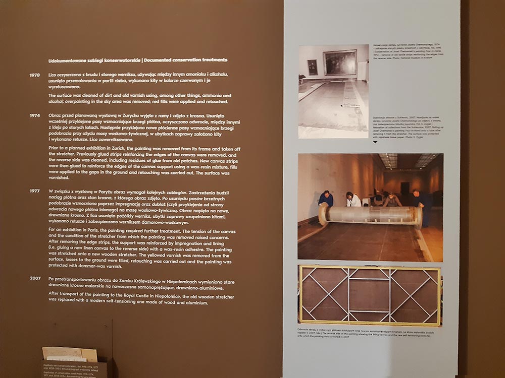 Stowarzyszenie Przyjaciół Muzeum na wycieczce w Krakowie – zwiedzanie Sukiennic – wystawa o konserwacji obrazu Józefa Chełmońskiego „Czwórka”