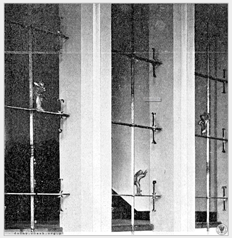 Jaroslav Vonka; krata na klatce schodowej poczty przy ul. Z. Krasińskiego we Wrocławiu, stan w 1929; fot. wg „Schlesische Monatshefte” 1929