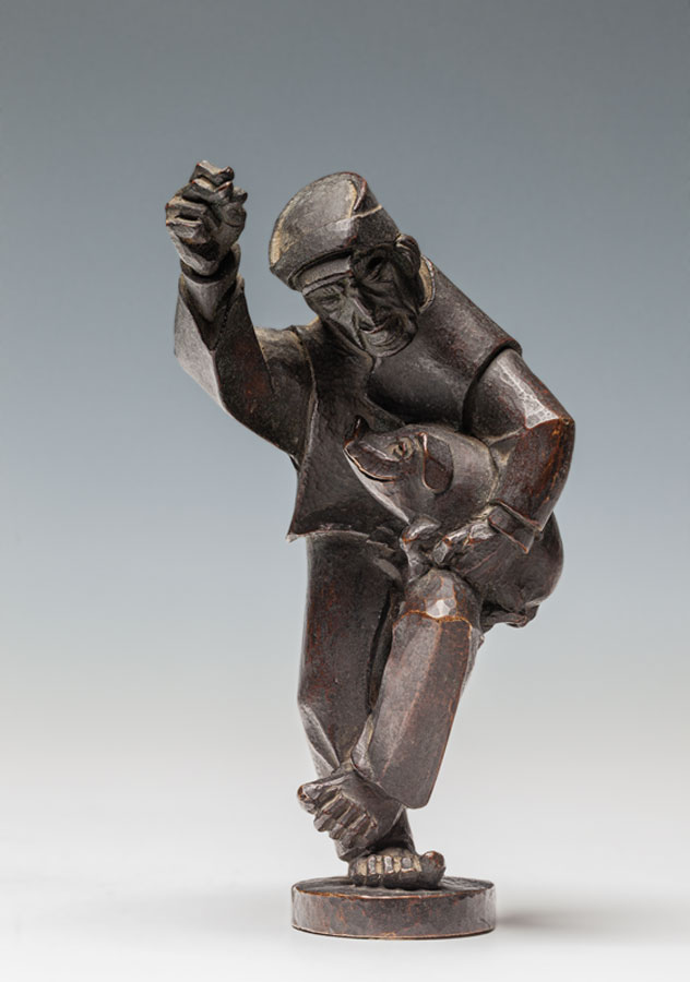 Jaroslav Vonka, figura mężczyzny z prosięciem, ok. 1929, MNWr; fot. A. Podstawka