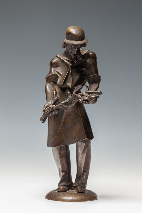 Jaroslav Vonka, figura mężczyzny z gałązką, ok. 1925, MNWr; fot. A. Podstawka