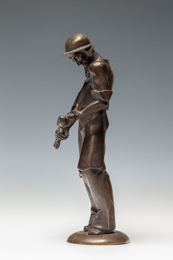 Jaroslav Vonka, figura mężczyzny z gałązką, ok. 1925, MNWr; fot. A. Podstawka