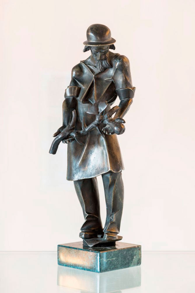 Jaroslav Vonka, figura mężczyzny z gałązką, ok. 1925, Muzeum Miejskie Wrocławia; fot. Tomasz Gąsior, MMW