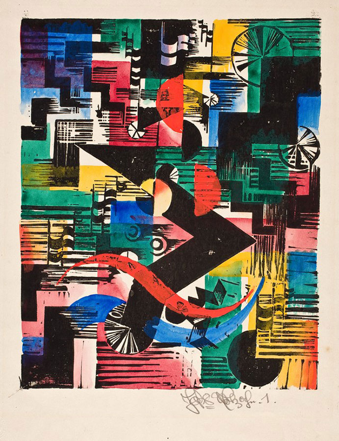 Johannes Molzahn, Klingen, 1919