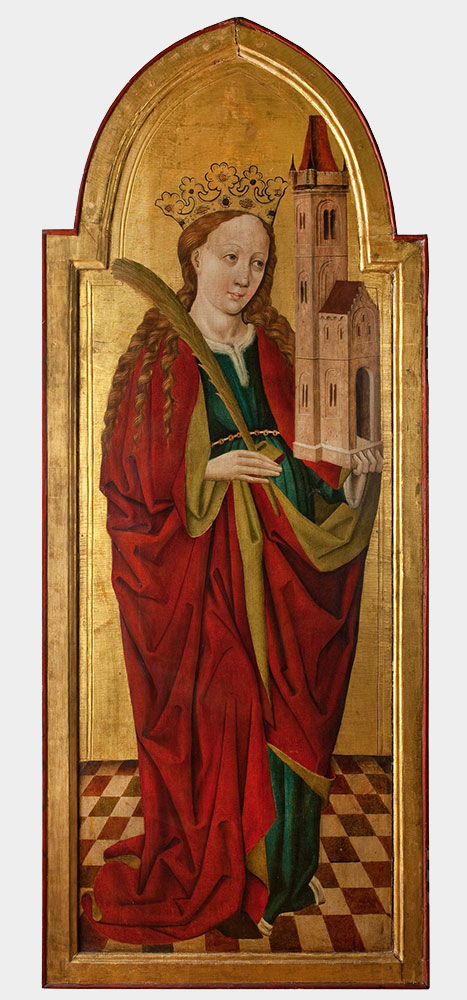 Obraz św. Barbary z Poliptyku Złotników Wrocławskich, 1473