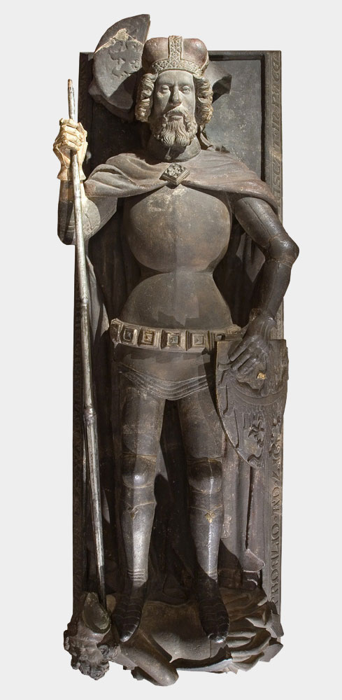 Płyta z nagrobka księcia Henryka II Pobożnego, ok. 1383–1385