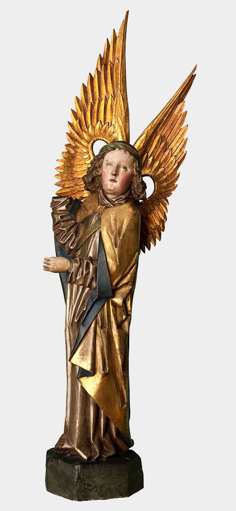 Rzeźba anioła z poliptyku Chrystusa Boleściwego, św. Piotra i św. Pawła, 1473