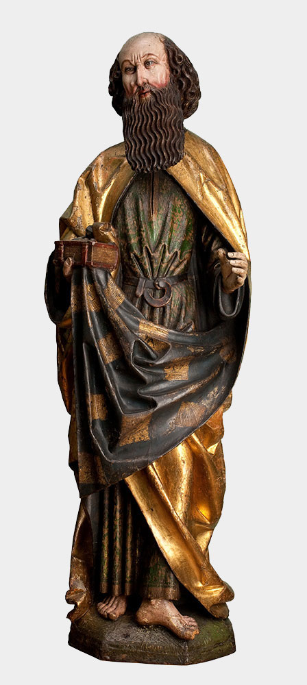 Rzeźba św. Pawła z poliptyku Matki Boskiej św. Piotra i św. Pawła, 1492–1493