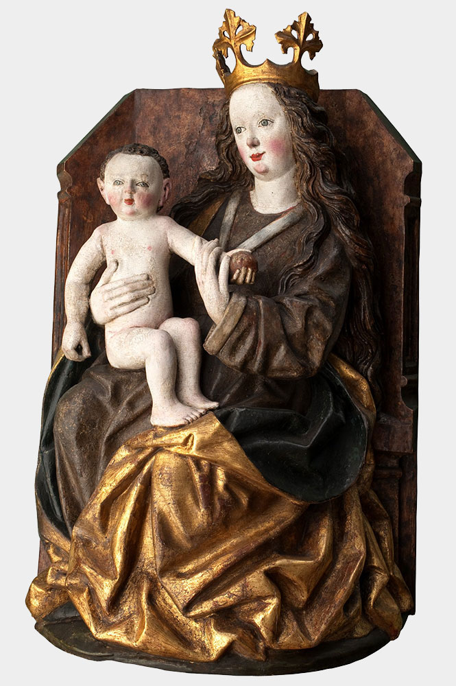 Rzeźba Marii z Dzieciątkiem, ok. 1400, z kościoła św. Elżbiety we Wrocławiu