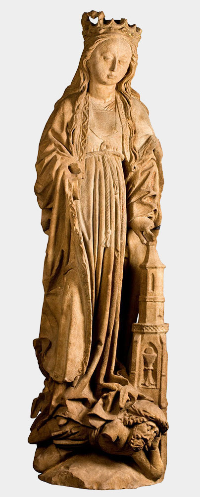 Rzeźba św. Barbary, ok. 1500