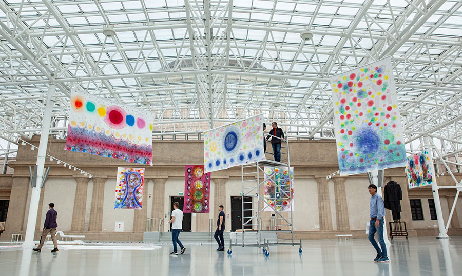 Wystawa „Wschód słońca na Zachodzie” – przygotowania w Pawilonie Czterech Kopuł