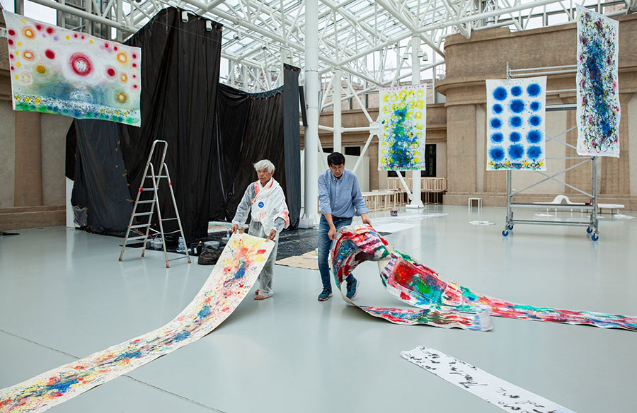 Wystawa „Wschód słońca na Zachodzie” – przygotowania w Pawilonie Czterech Kopuł