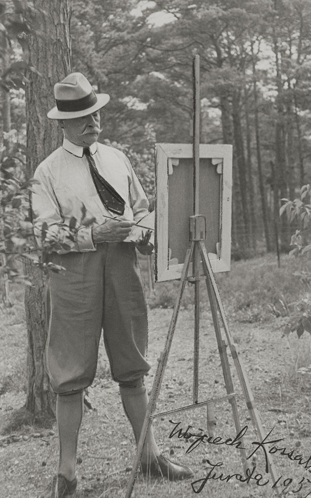 Wojciech Kossak podczas pobytu w Juracie