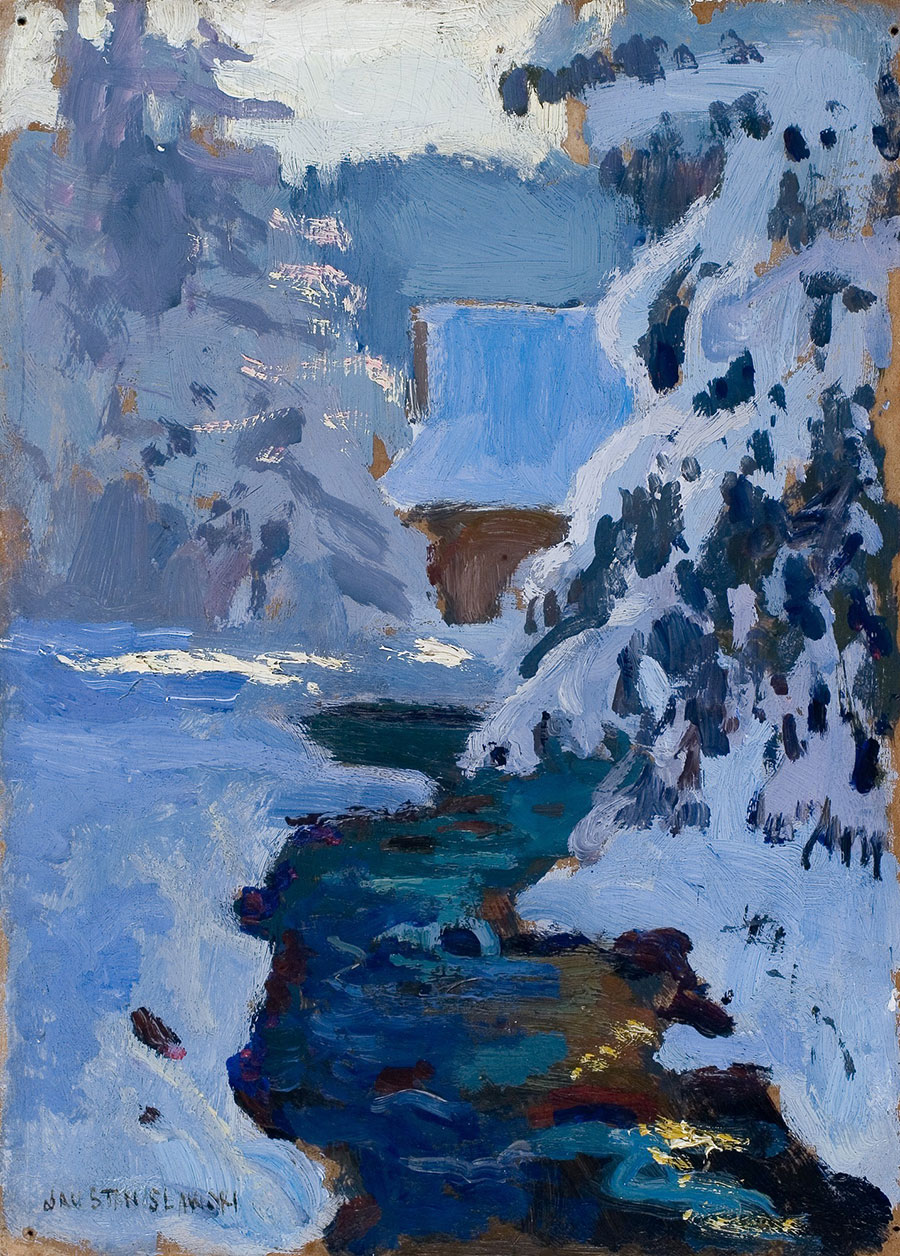 Jan Stanisławski, Park w Zakopanem w zimie, po 1900