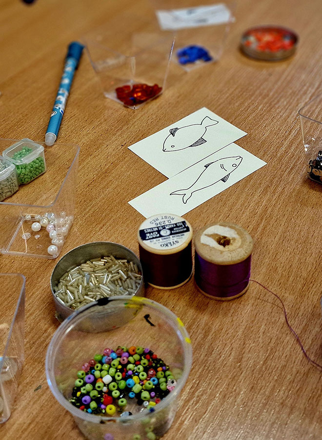 Warsztaty w Etno – cekinowe rybki