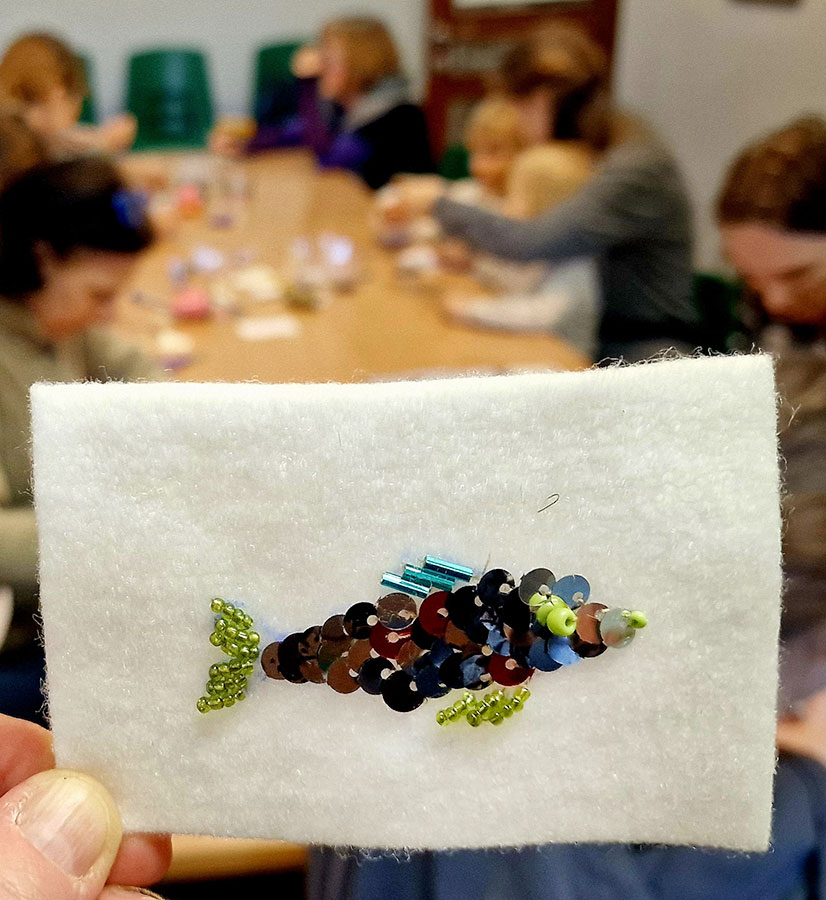 Warsztaty w Etno – cekinowe rybki