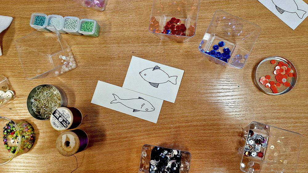 Warsztaty w Etno – cekinowe rybki