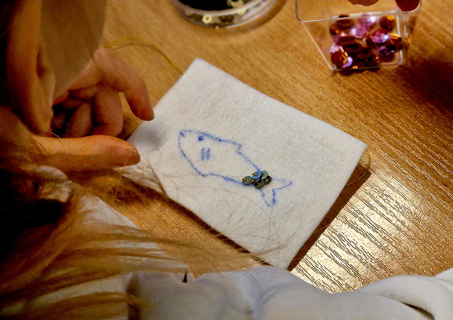 Warsztaty w Etno – cekinowe rybki