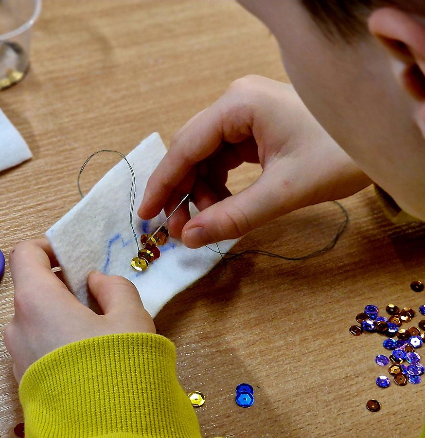 Warsztaty w Etno – cekinowe rybki