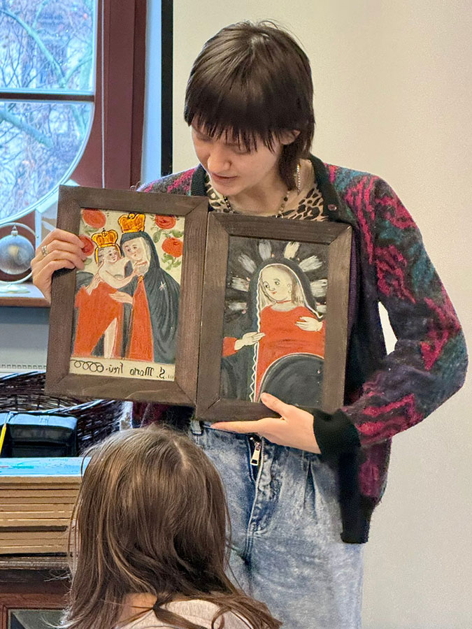 Warsztaty dla dzieci „Obrazy na szkle malowane”