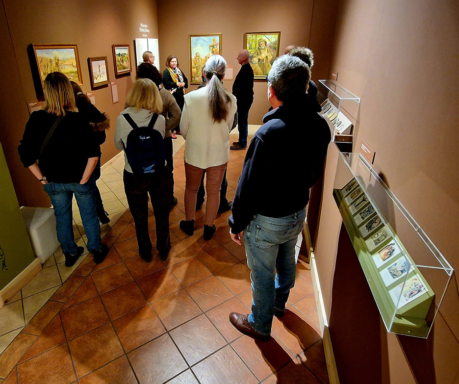 Oprowadzanie po wystawie „Kazanie do ptaków” z tłumaczeniem na polski język migowy