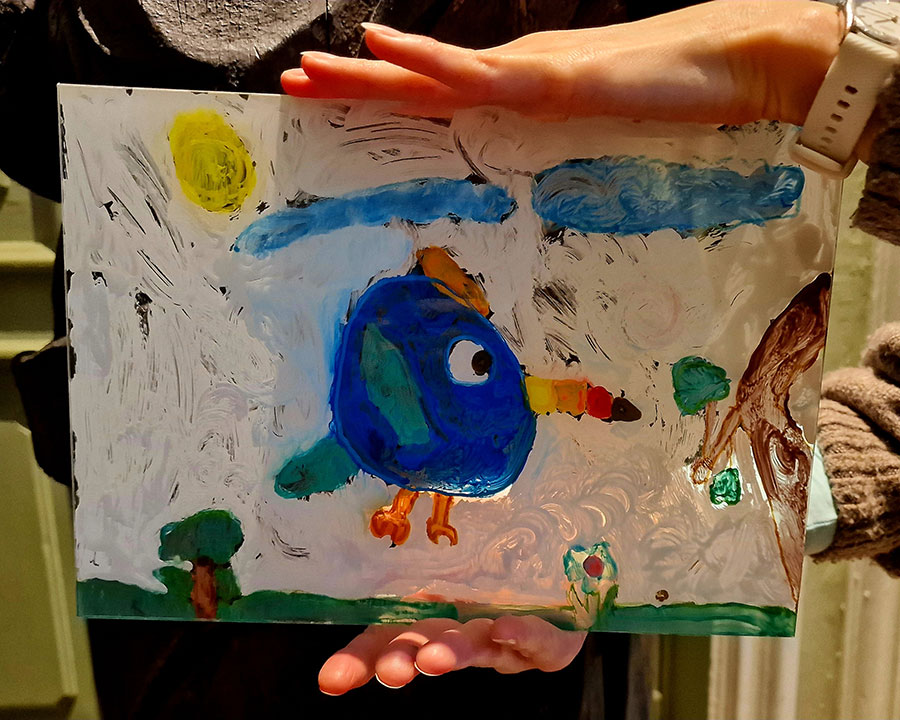 Warsztaty dla dzieci „Obrazy na szkle malowane”