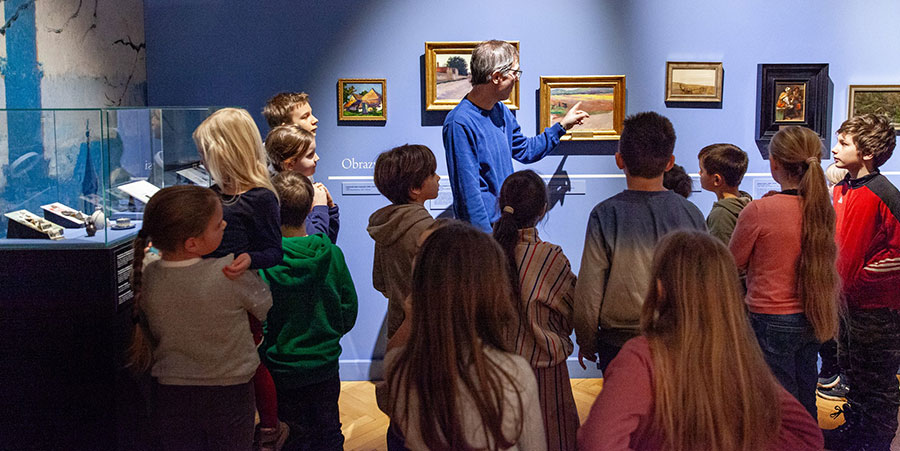 Ferie 2026 w Muzeum Narodowym, warsztaty „Cztery pory roku na obrazach jak tabliczka czekolady”