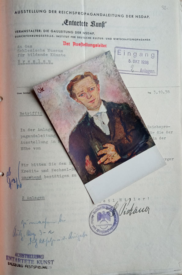 Obraz Kokoschki w spisie NSDAP