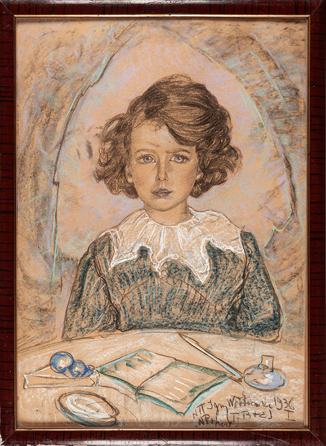 Stanisław Ignacy Witkiewicz (Witkacy) „Portret sześcioletniej Bożeny Steinborn”, 1936