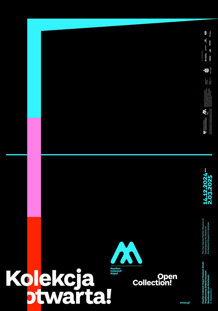 Wyróżniony plakat do wystawy „Kolekcja otwarta!”