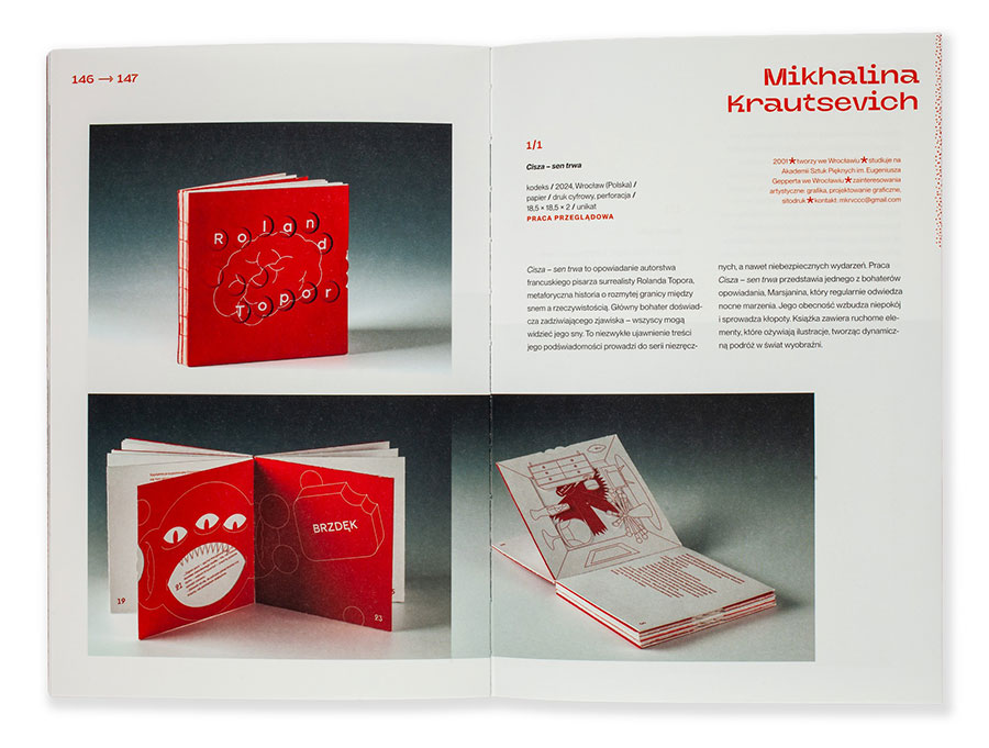 Katalog wystawy „Ogólnopolski Przegląd Sztuki Książki. II Wrocławskie Triennale”