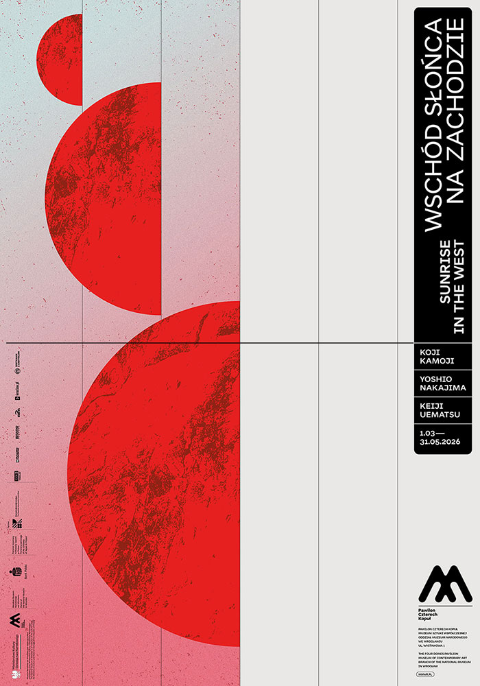 Plakat wystawy „Wschód słońca na Zachodzie”