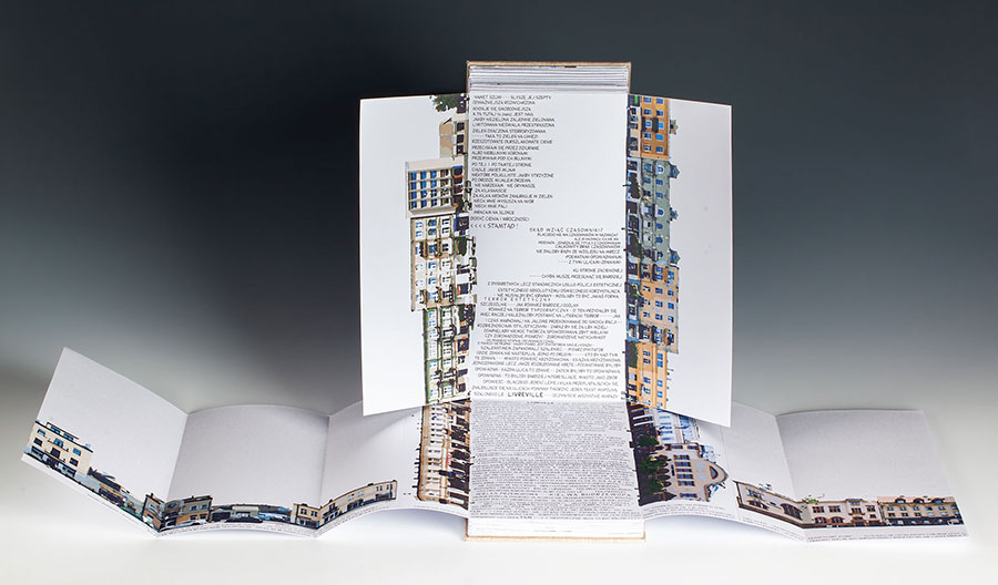 Radosław Nowakowski, Ulica Sienkiewicza w Kielcach dwadzieścia lat później (książka rozłożona)