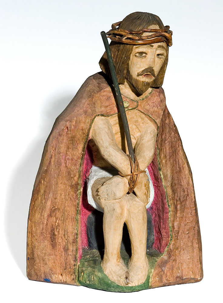 Rzeźba Jezusa autorstwa Jarosława Furgały w Muzeum Etnograficznym