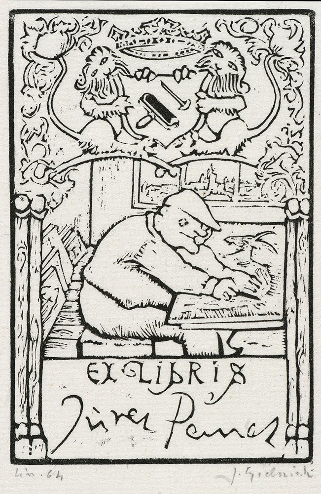 Józef Gielniak, Ekslibris Jerzego Panka, 1964
