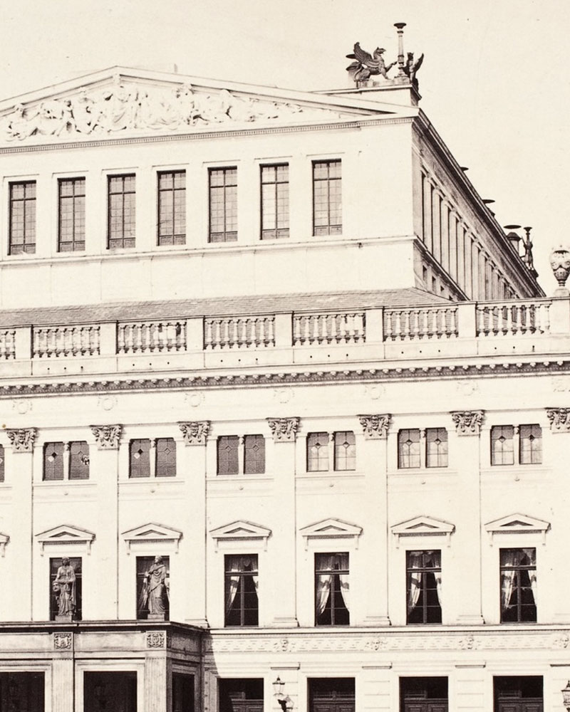 Hermann Krone, Wrocław, Teatr Miejski, ok. 1870 (fragment)