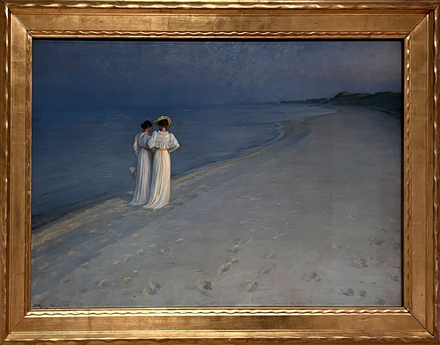 P. S. Kroyer, „Letni wieczór na południowej plaży w Skagen”, 1893