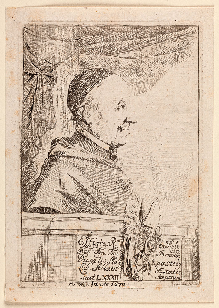 Michael Willmann, Portret lubiąskiego opata Arnolda Freibergera, niedatowane