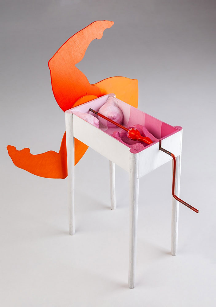 Maria Pinińska-Bereś w Kunstmuseum w Lucernie (jedna z wrocławskich prac)