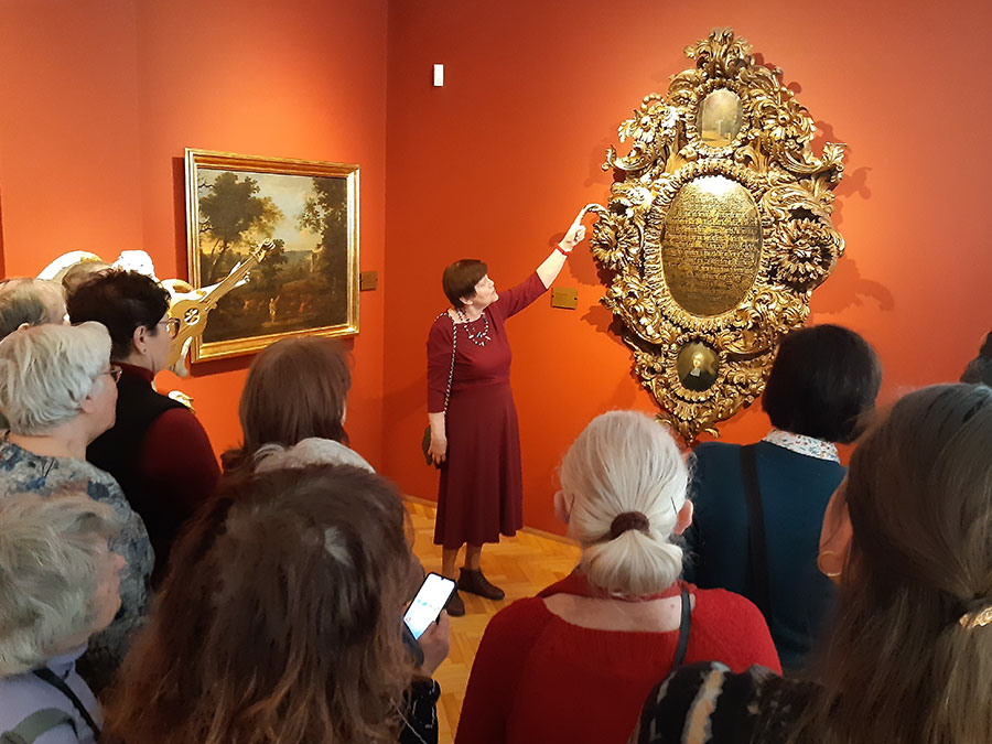 Fotorelacja z oprowadzania dla Stowarzyszenia po najciekawszych dziełach z muzealnej kolekcji