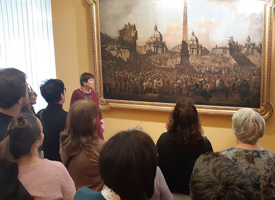 Fotorelacja z oprowadzania dla Stowarzyszenia po najciekawszych dziełach z muzealnej kolekcji