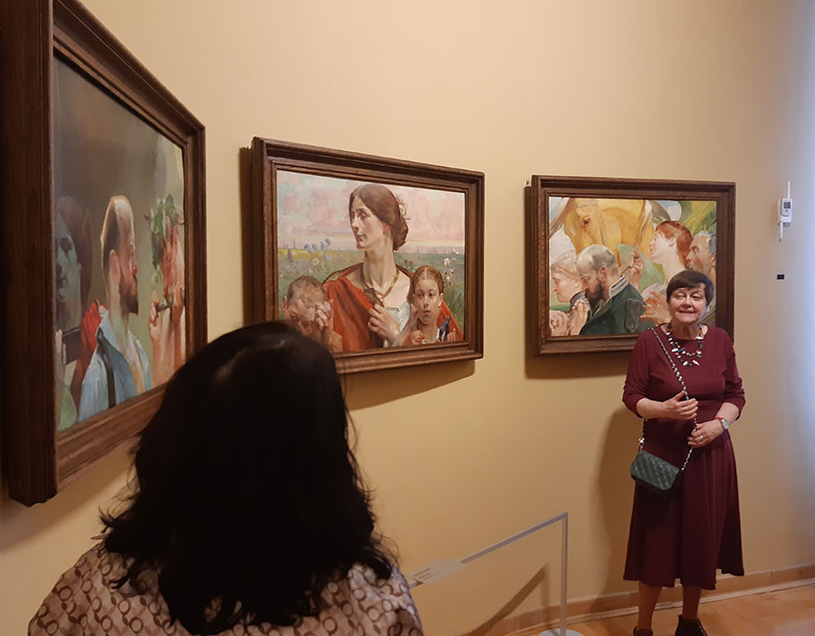 Fotorelacja z oprowadzania dla Stowarzyszenia po najciekawszych dziełach z muzealnej kolekcji
