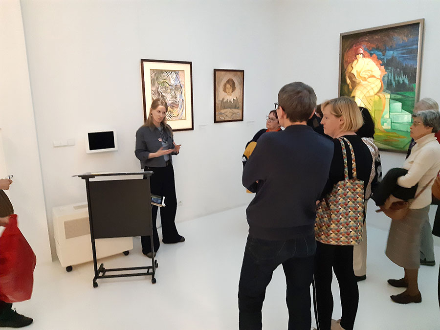 Fotorelacja ze spotkania Stowarzyszenia Przyjaciół Muzeum poświęconego portretom Witkacego w Pawilonie Czterech Kopuł