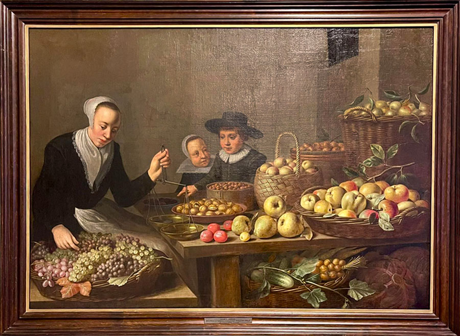 Floris van Schooten „Stragan z owocami i warzywami”