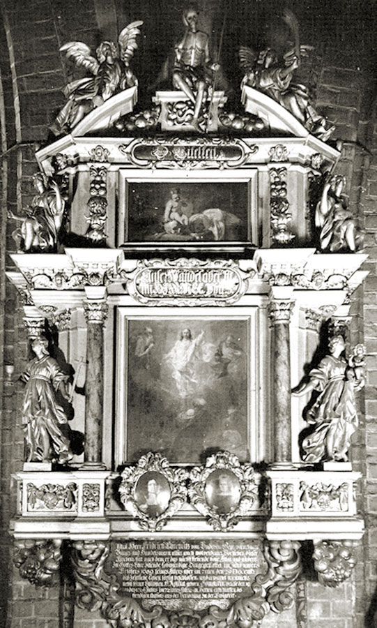 Epitafium Friedricha Chremnitza +1689 – fotografia archiwalna