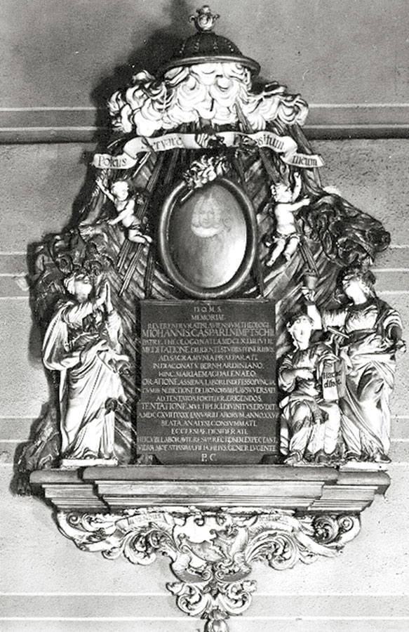 Epitafium Johanna Caspara Nimptscha +1717 – fotografia archiwalna