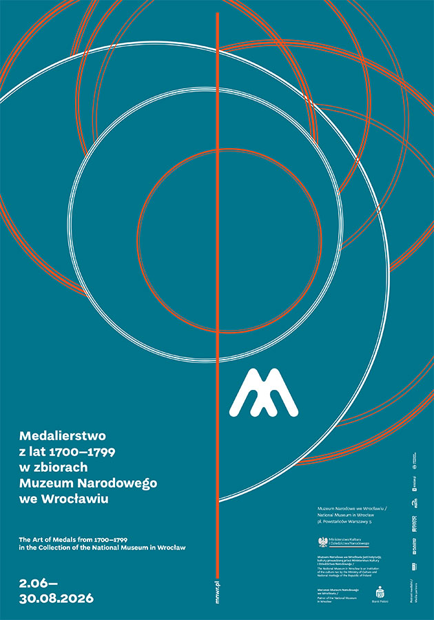 Plakat wystawy Medalierstwo z lat 1700–1799 w zbiorach Muzeum Narodowego we Wrocławiu